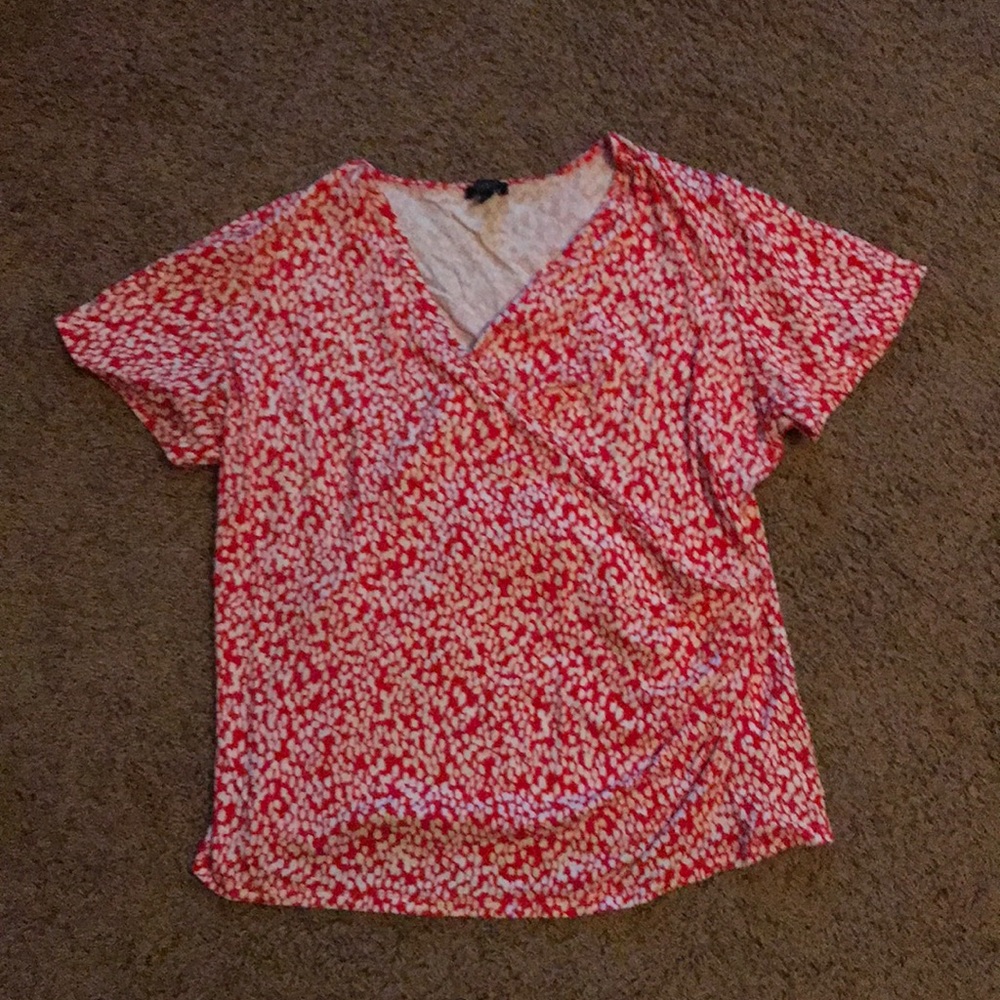 Talbots faux wrap 1xp shirt